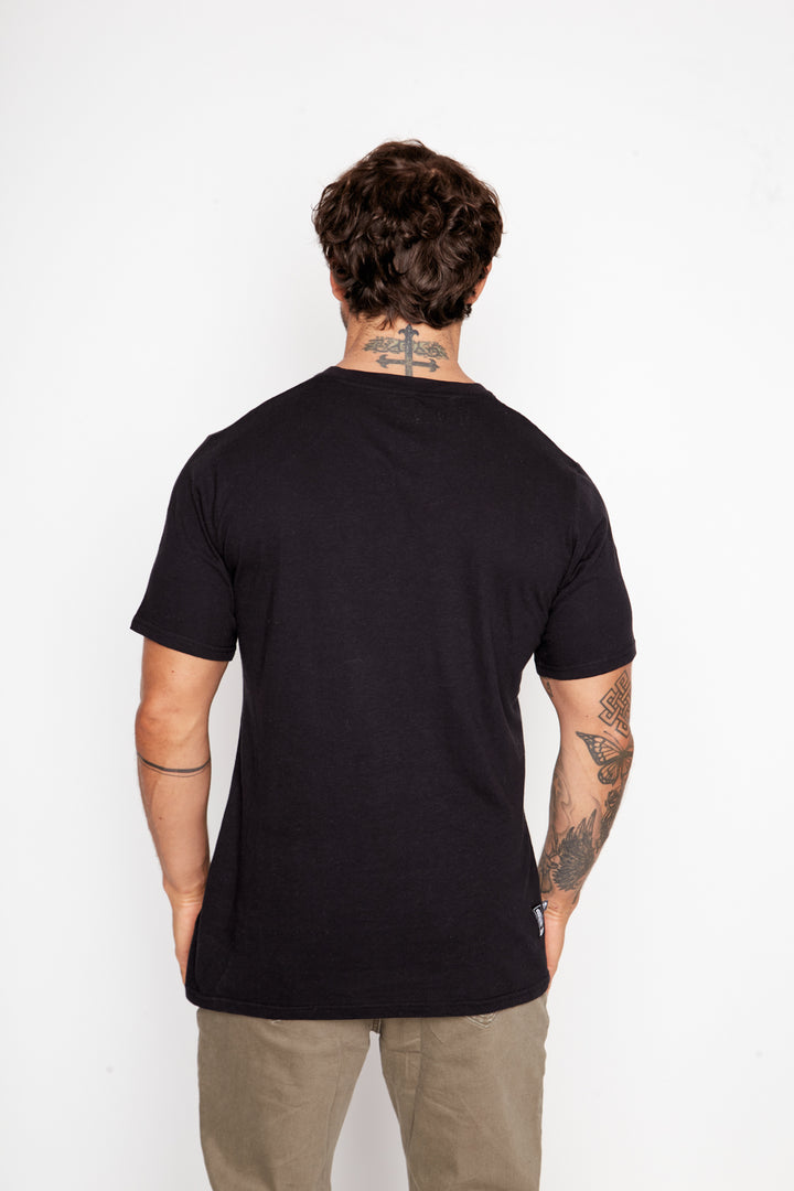 Polera Natre Cáñamo Negra Hombre