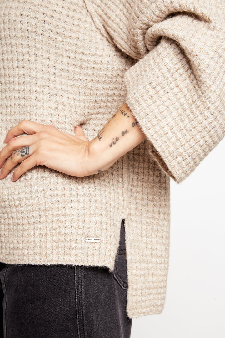 Sweater Akebia Reciclado Beige Mujer