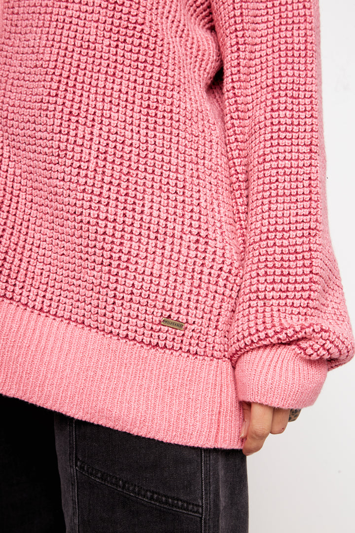 Cardigan Biloba Orgánico Rosado Mujer
