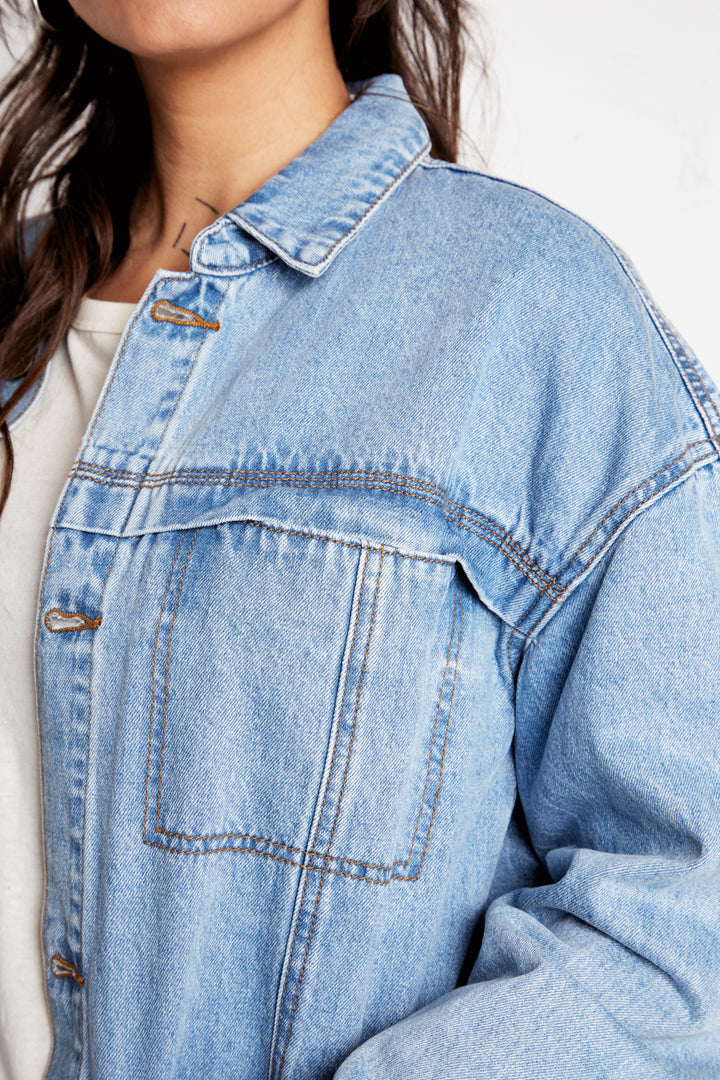 Chaqueta Artemisa Orgánica Denim Mujer
