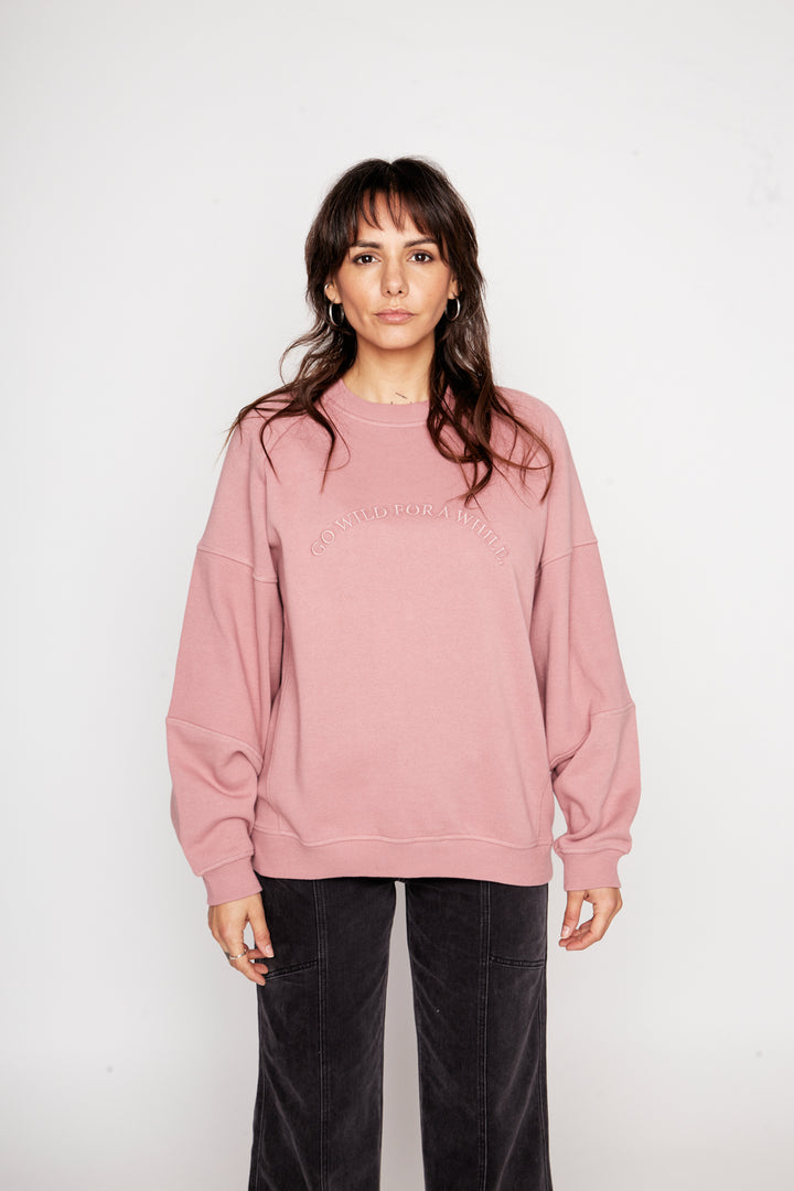 Polerón Agar Orgánico Rosado Mujer