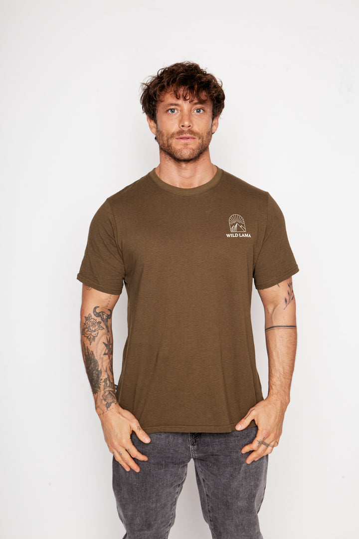 Polera Natre Cáñamo Verde Hombre