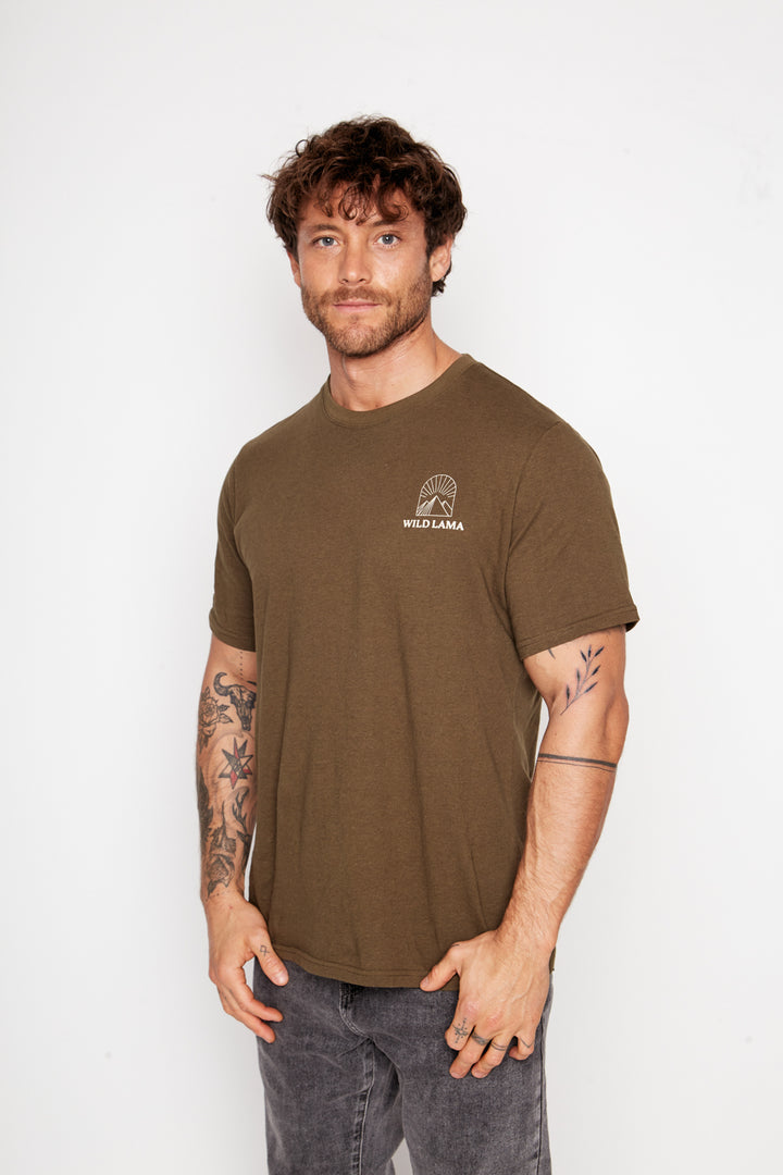 Polera Natre Cáñamo Verde Hombre