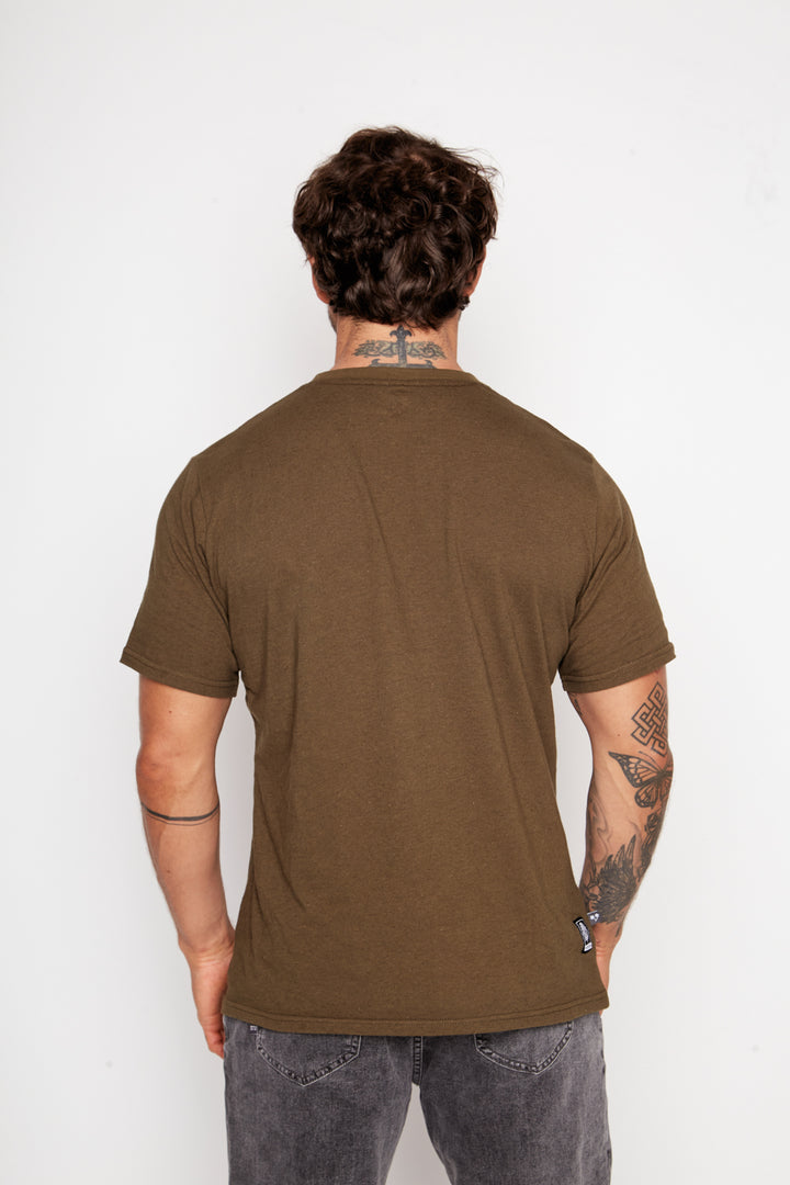 Polera Natre Cáñamo Verde Hombre