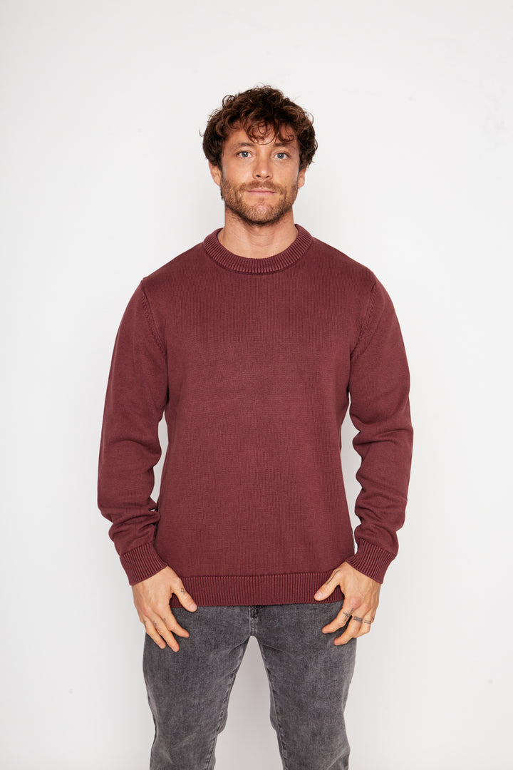 Sweater Tros Orgánico Burdeo Hombre