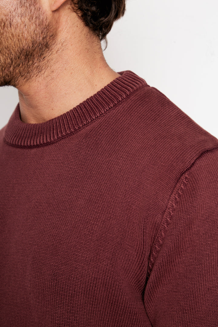 Sweater Tros Orgánico Burdeo Hombre