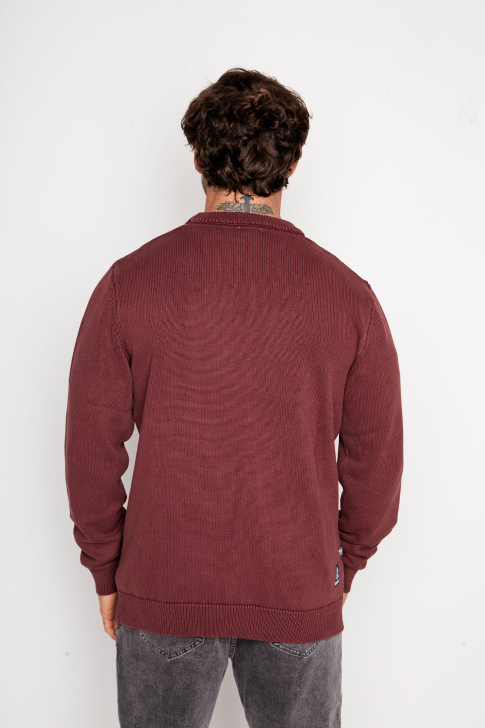 Sweater Tros Orgánico Burdeo Hombre