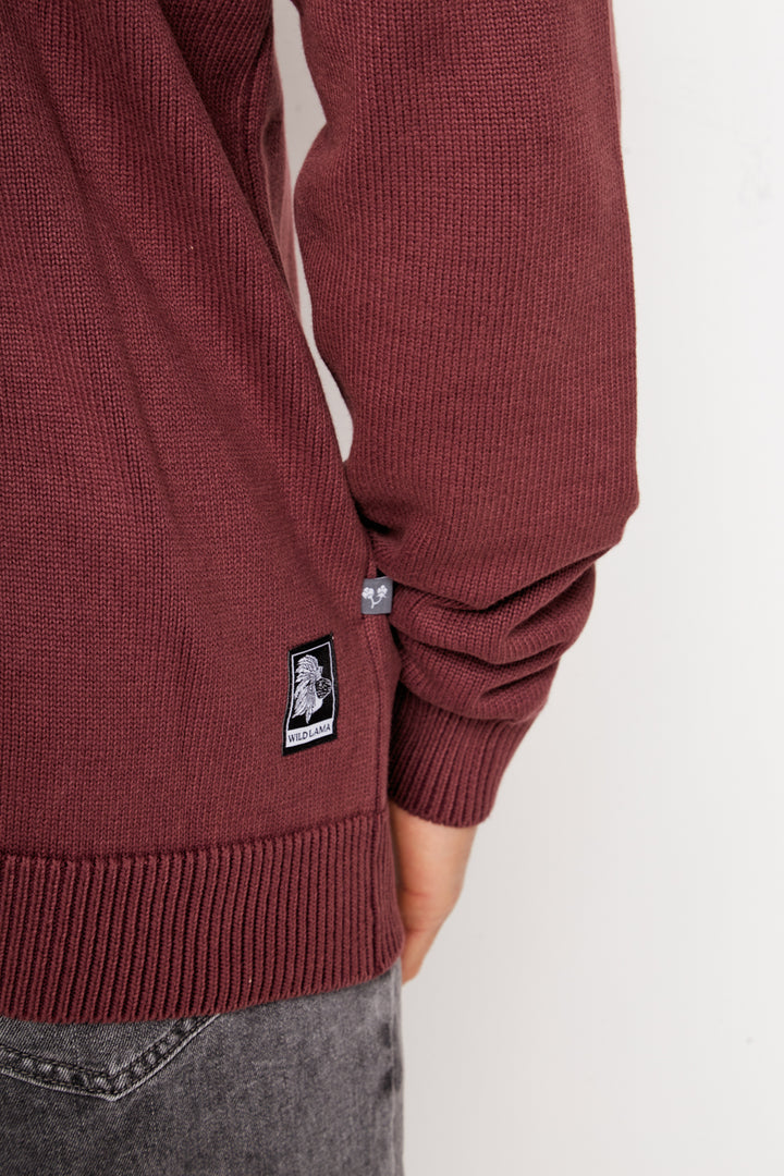 Sweater Tros Orgánico Burdeo Hombre