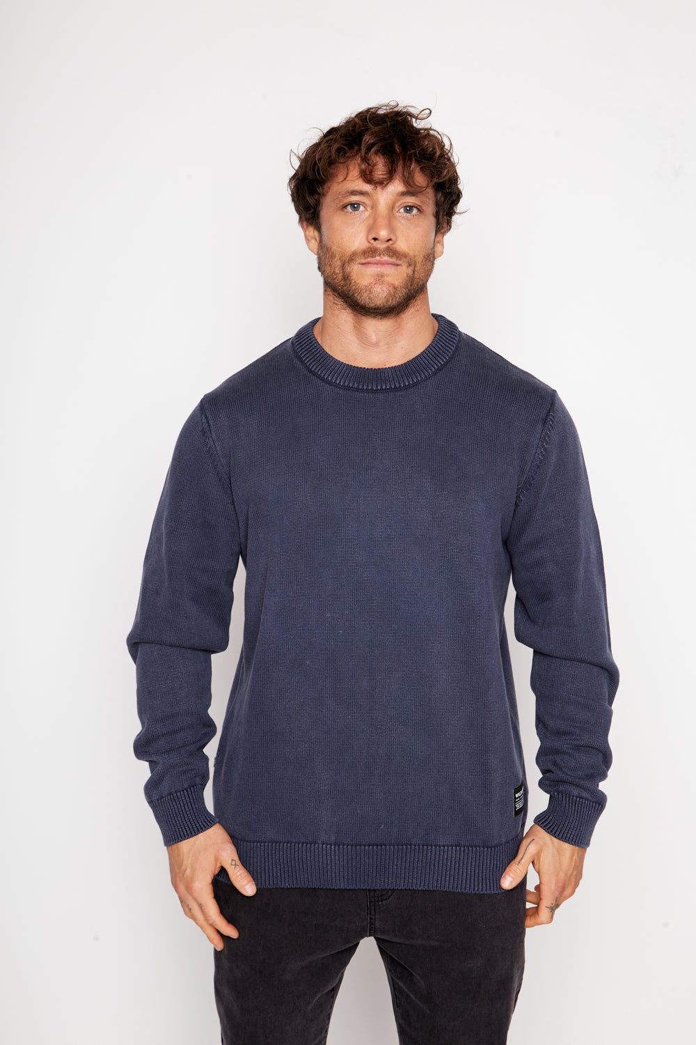 Sweater Tros Orgánico Azul Hombre | Wild Lama