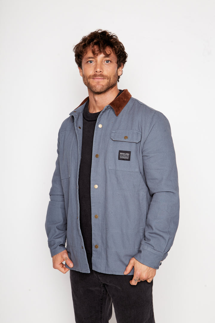 Chaqueta Roble Orgánica Azul Hombre
