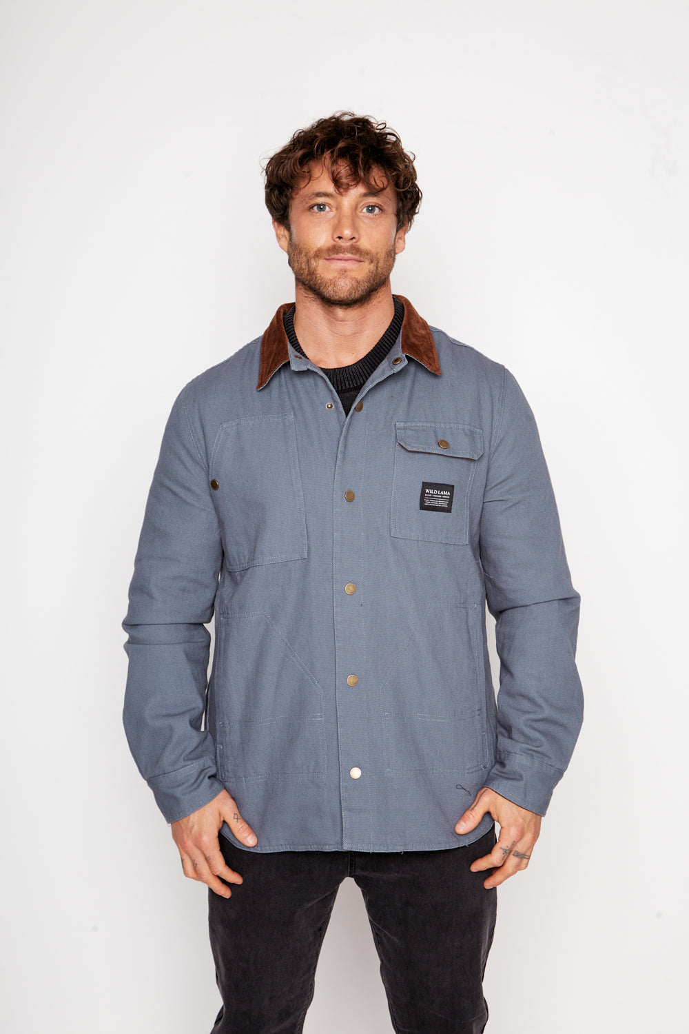 Chaqueta Roble Orgánica Azul Hombre
