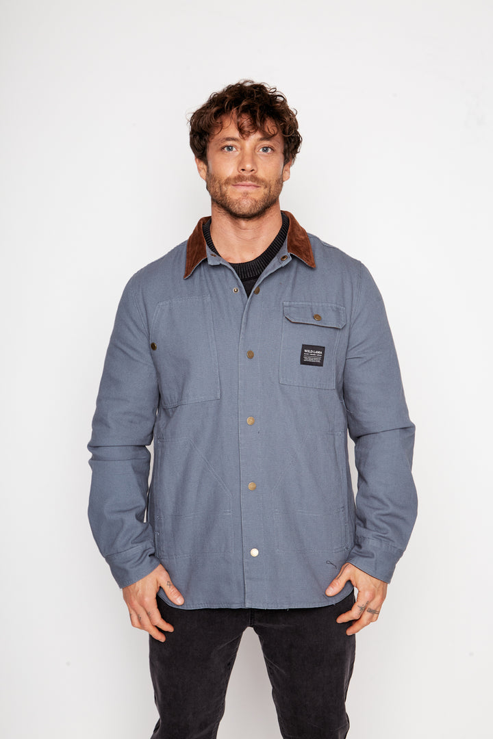 Chaqueta Roble Orgánica Azul Hombre