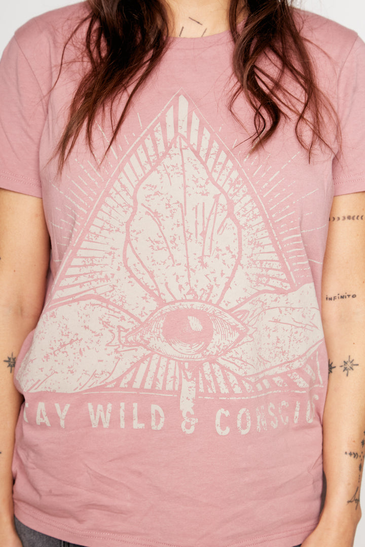 Polera Tila Orgánica Rosada Mujer