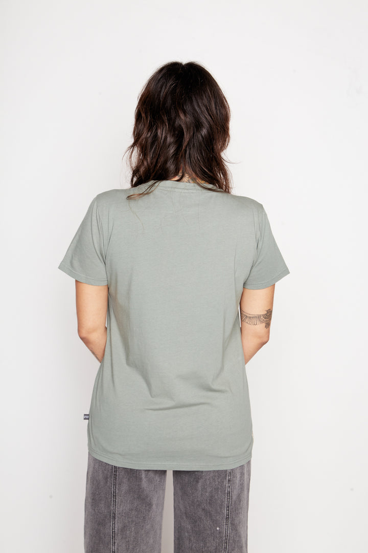 Polera Tila Orgánica Verde Mujer