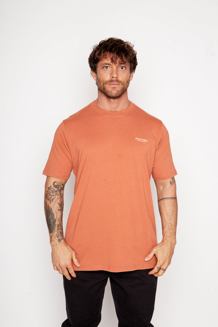 Polera Tepa Orgánica Terracota Hombre
