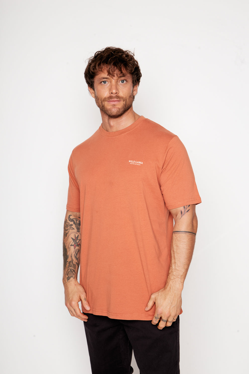 Polera Tepa Orgánica Terracota Hombre