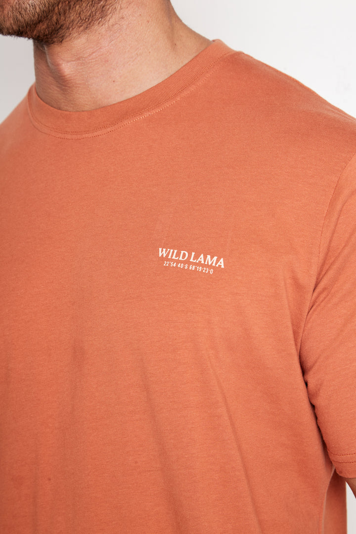 Polera Tepa Orgánica Terracota Hombre