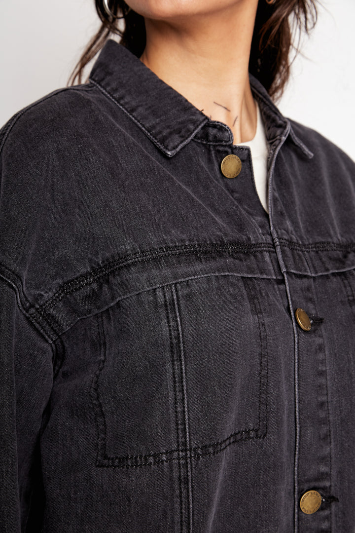 Chaqueta Artemisa Orgánica Negro Mujer