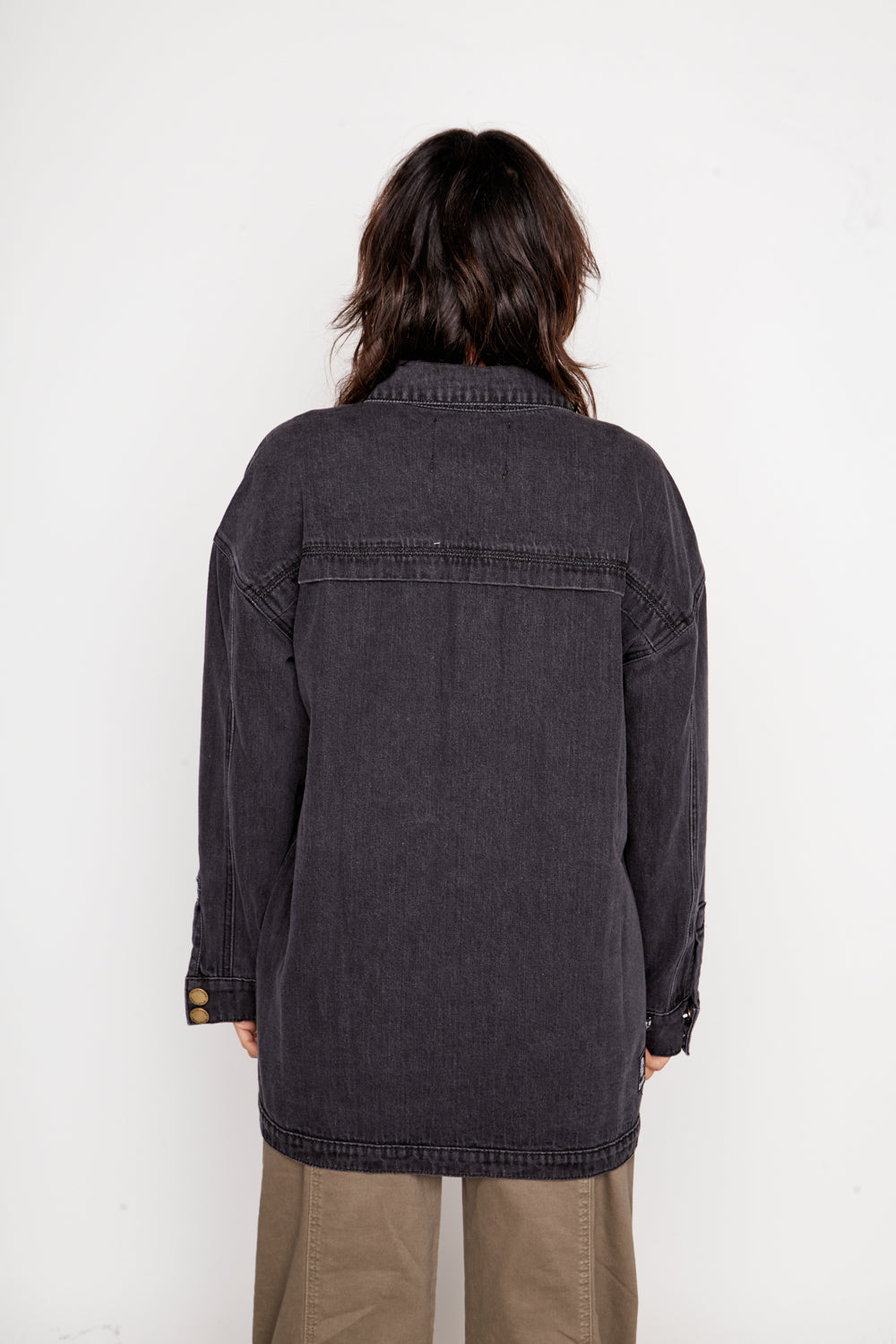 Chaqueta Artemisa Orgánica Negro Mujer
