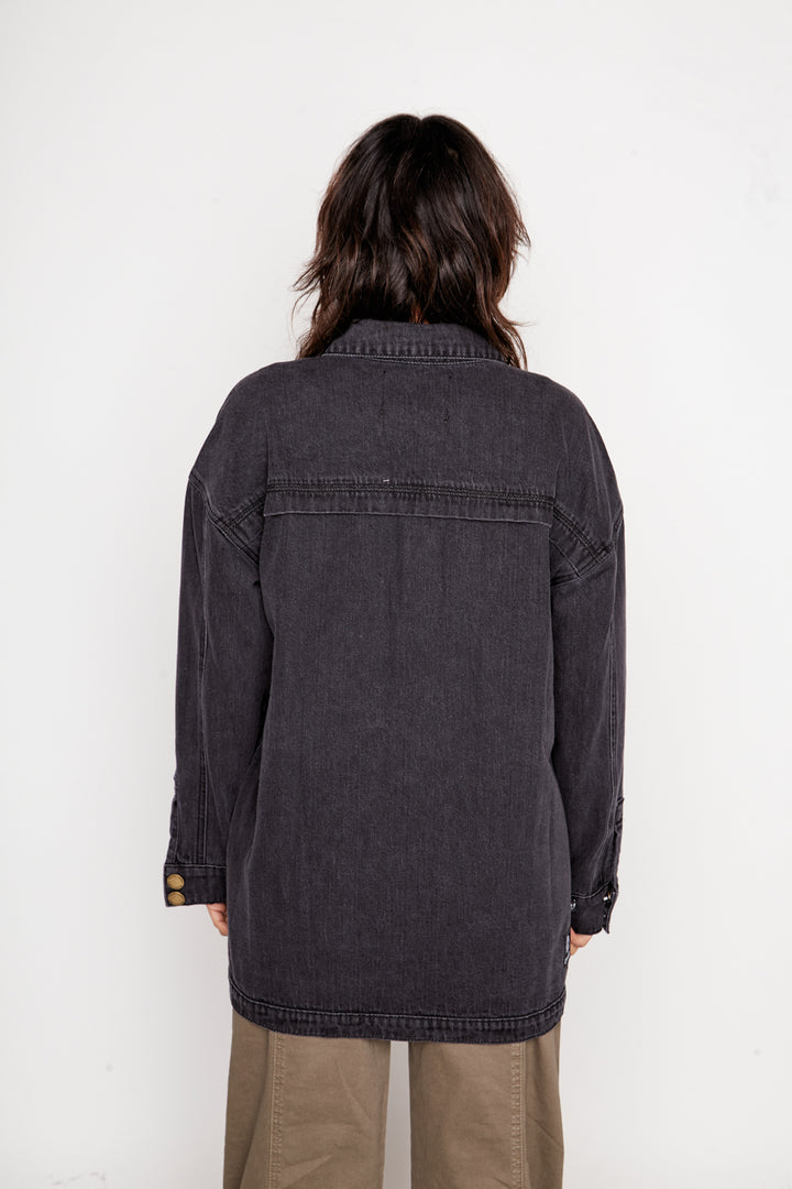 Chaqueta Artemisa Orgánica Negro Mujer