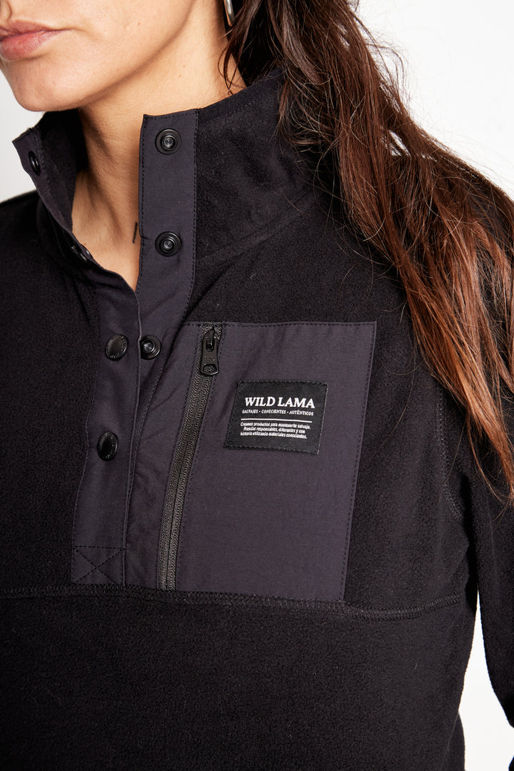 Polar Lava Reciclado Negro Mujer