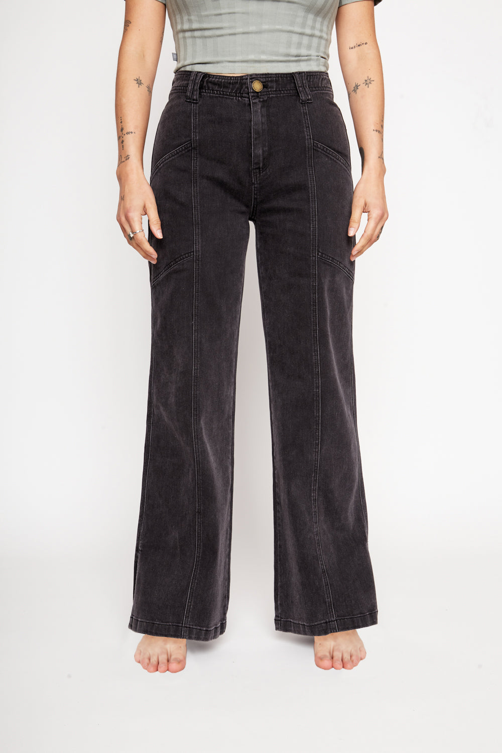 Pantalón Chuga Orgánico Negro Mujer
