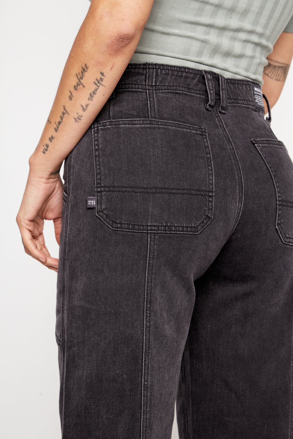 Pantalón Chuga Orgánico Negro Mujer