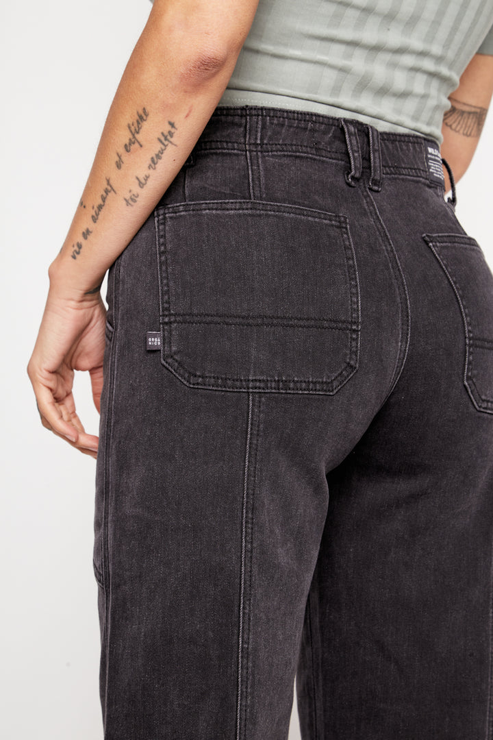 Pantalón Chuga Orgánico Negro Mujer