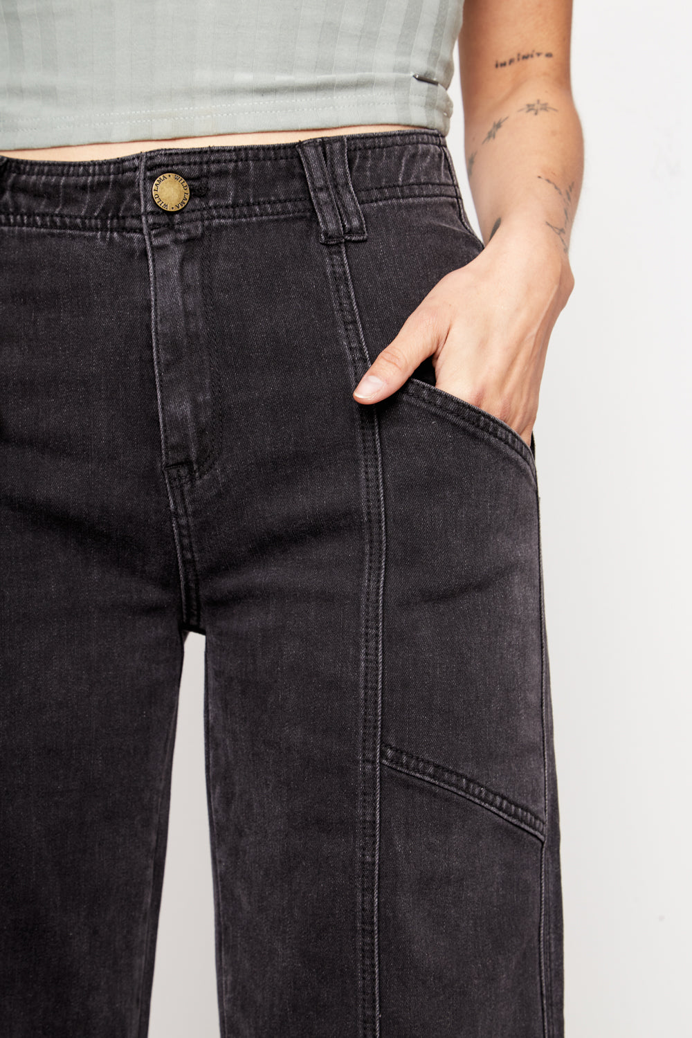 Pantalón Chuga Orgánico Negro Mujer