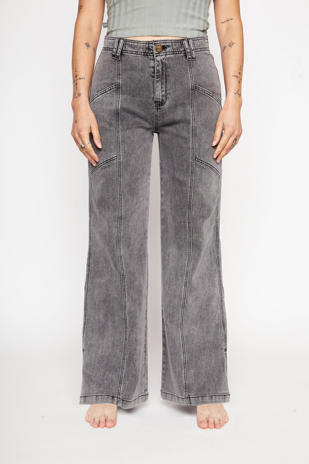 Pantalón Chuga Orgánico Gris Mujer