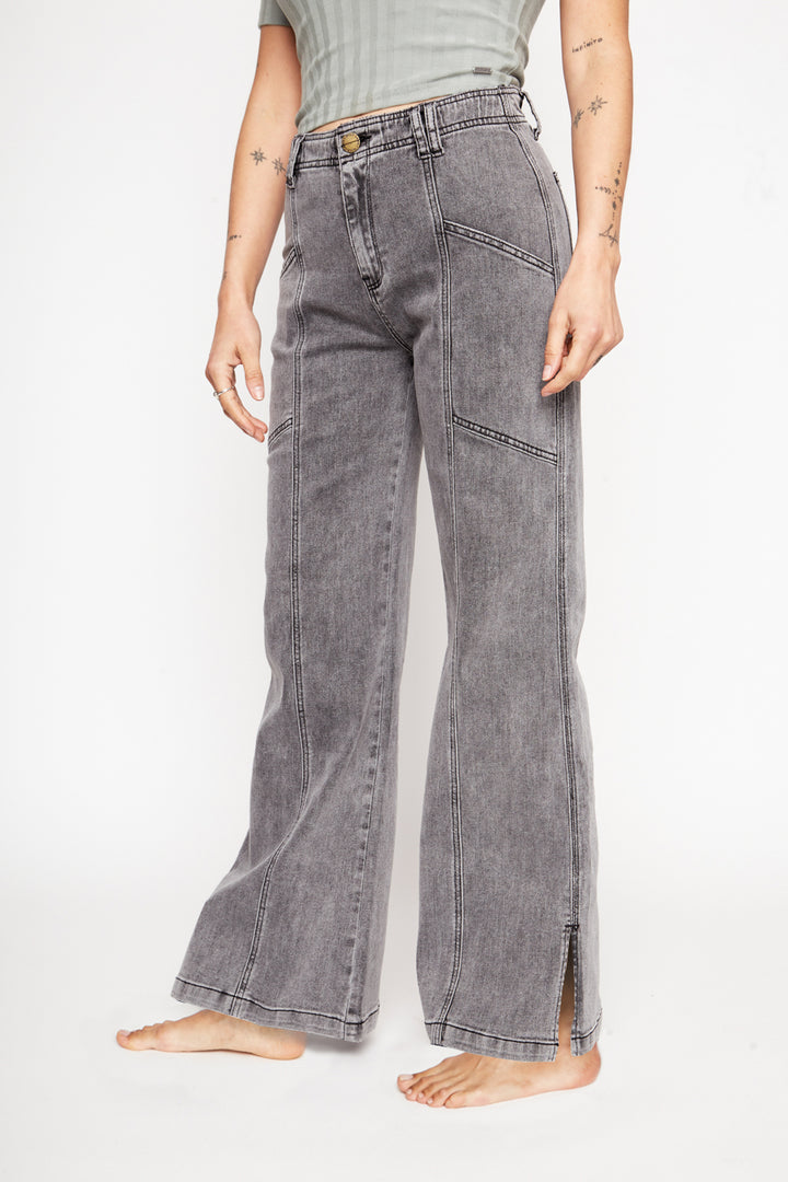 Pantalón Chuga Orgánico Gris Mujer