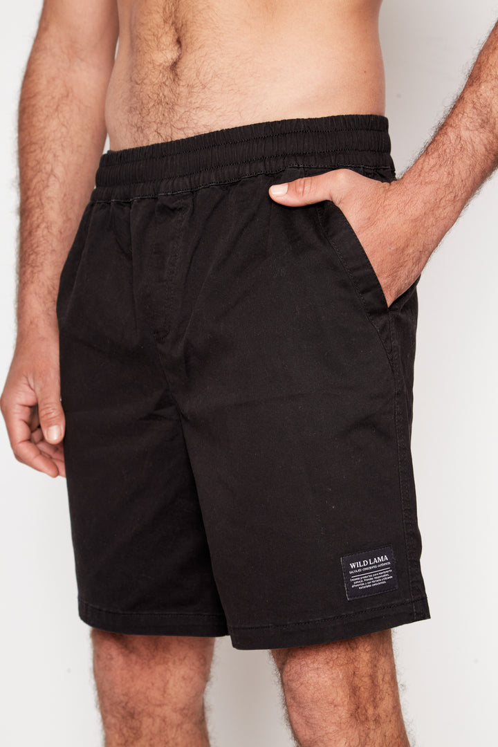 Short Borea Orgánico Negro Hombre