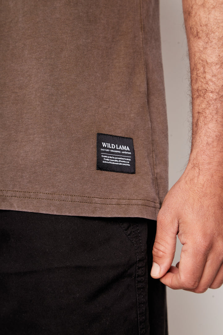 Polera Terra Orgánica Café Hombre