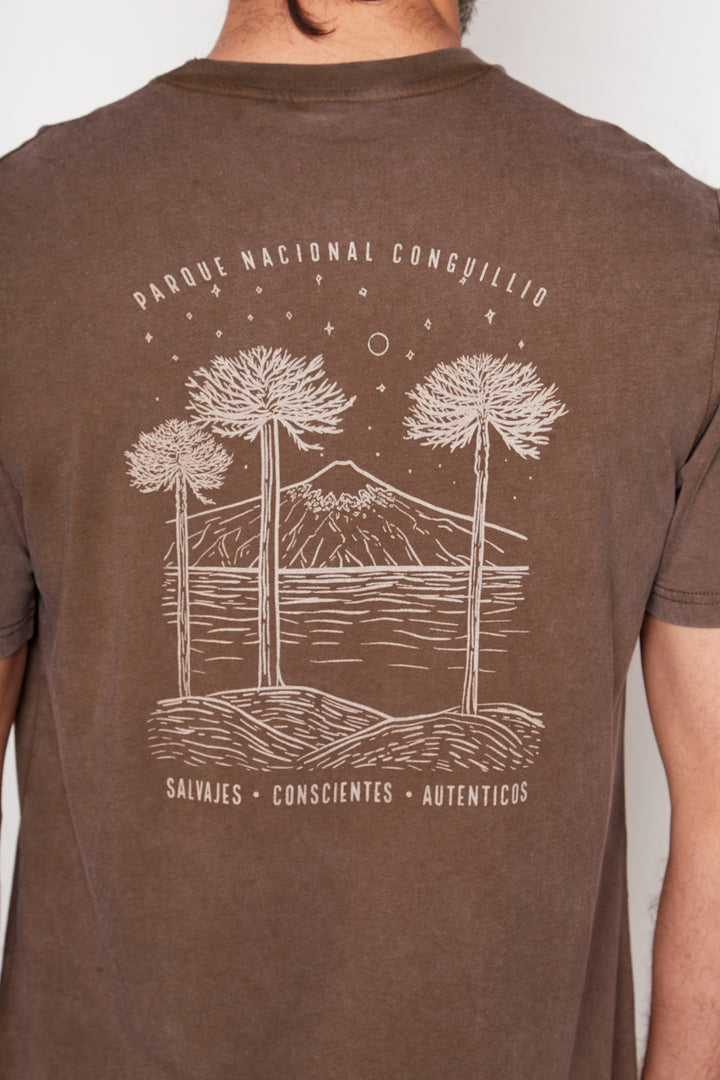 Polera Terra Orgánica Café Hombre