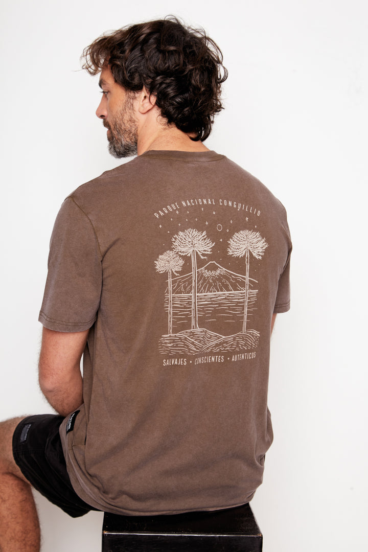 Polera Terra Orgánica Café Hombre