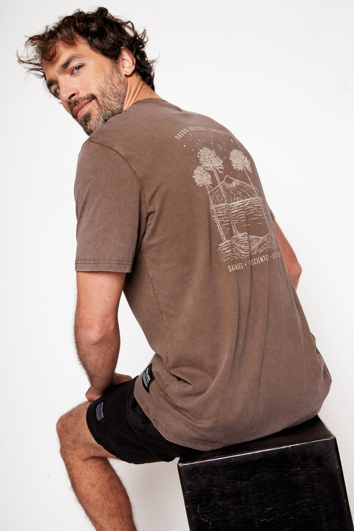 Polera Terra Orgánica Café Hombre