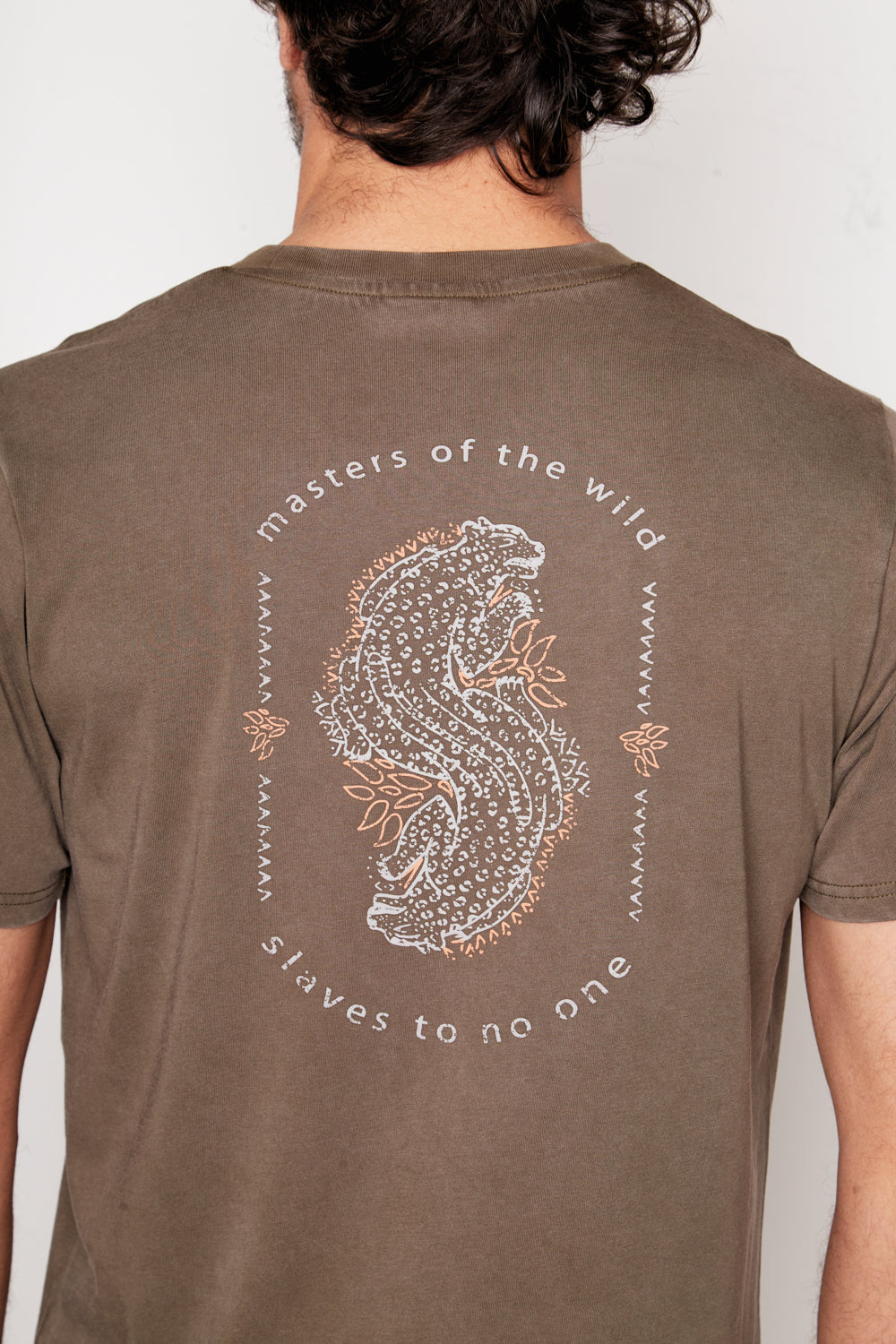 Polera Puya Orgánica Café Hombre