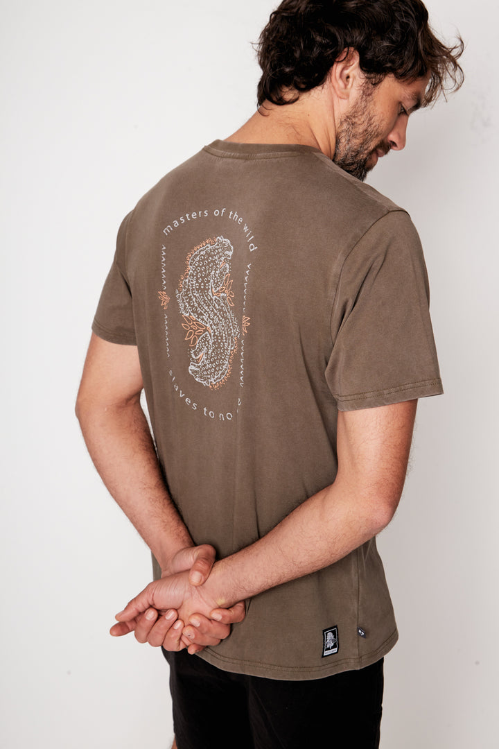 Polera Puya Orgánica Café Hombre