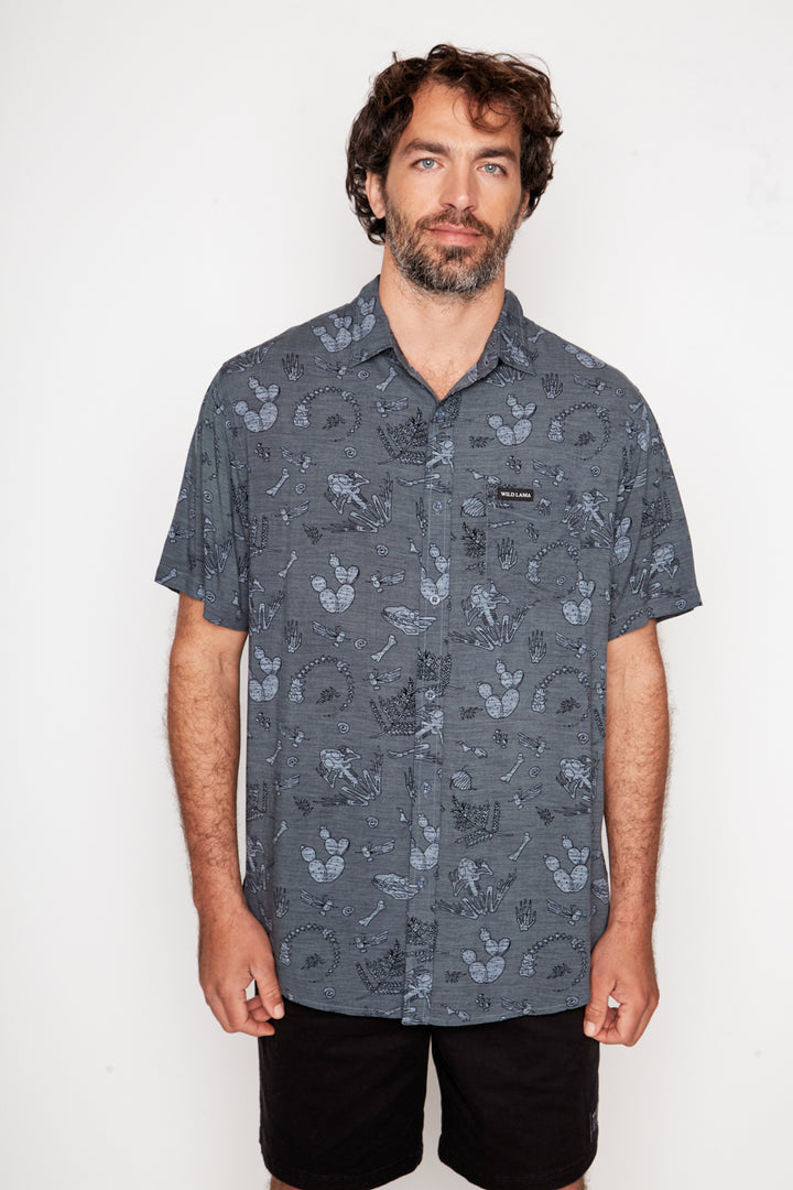 Guayabera Mero Viscosa Celeste Hombre