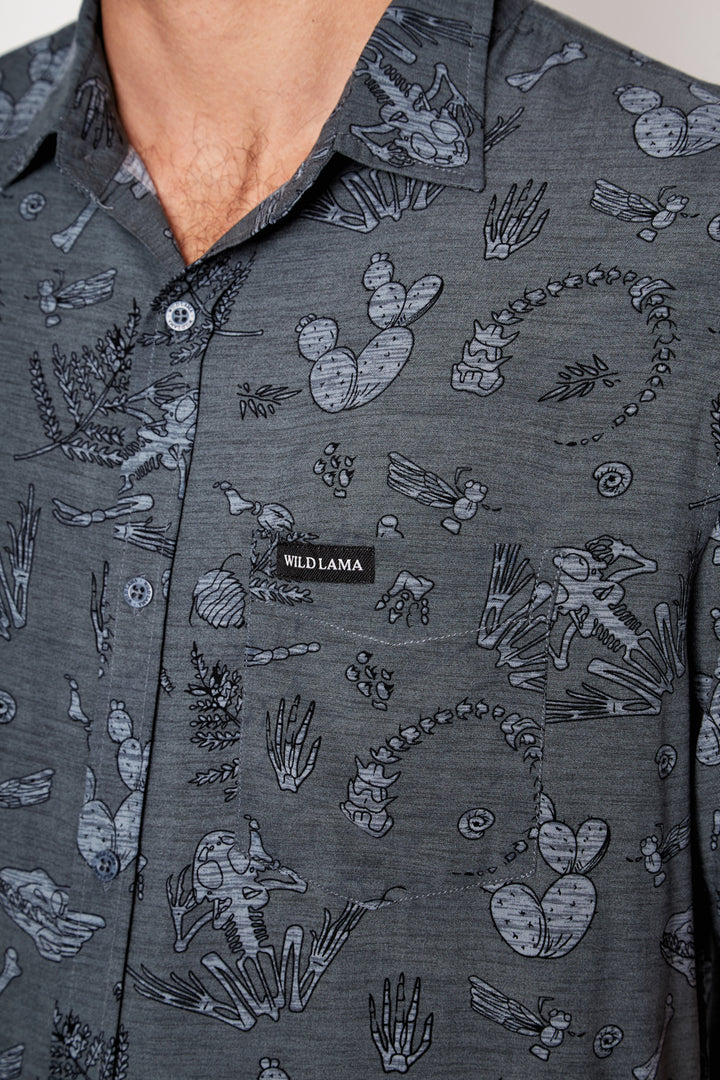 Guayabera Mero Viscosa Celeste Hombre