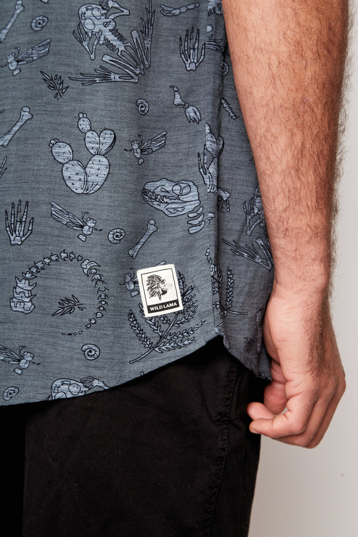 Guayabera Mero Viscosa Celeste Hombre