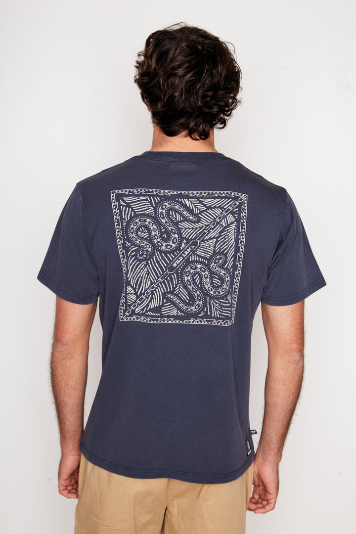 Polera Puya Orgánica Azul Hombre