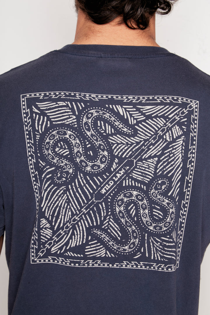 Polera Puya Orgánica Azul Hombre