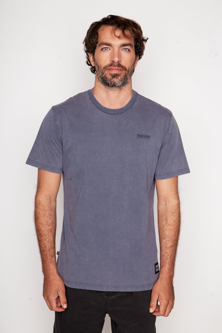 Polera Terra Orgánica Azul Hombre