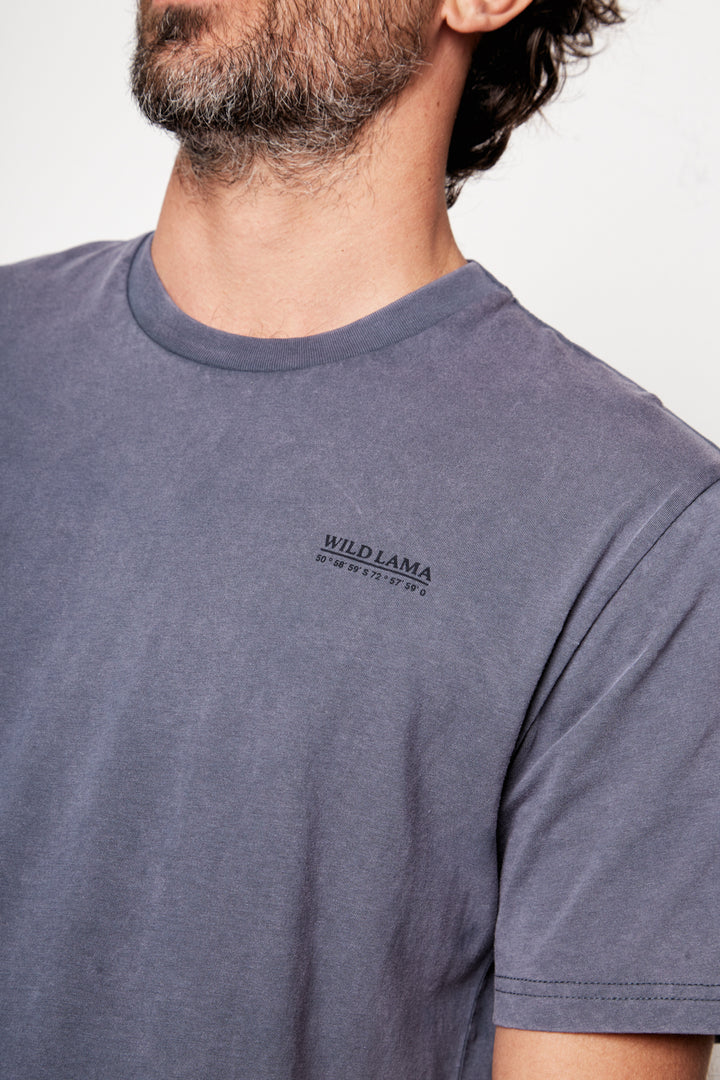 Polera Terra Orgánica Azul Hombre