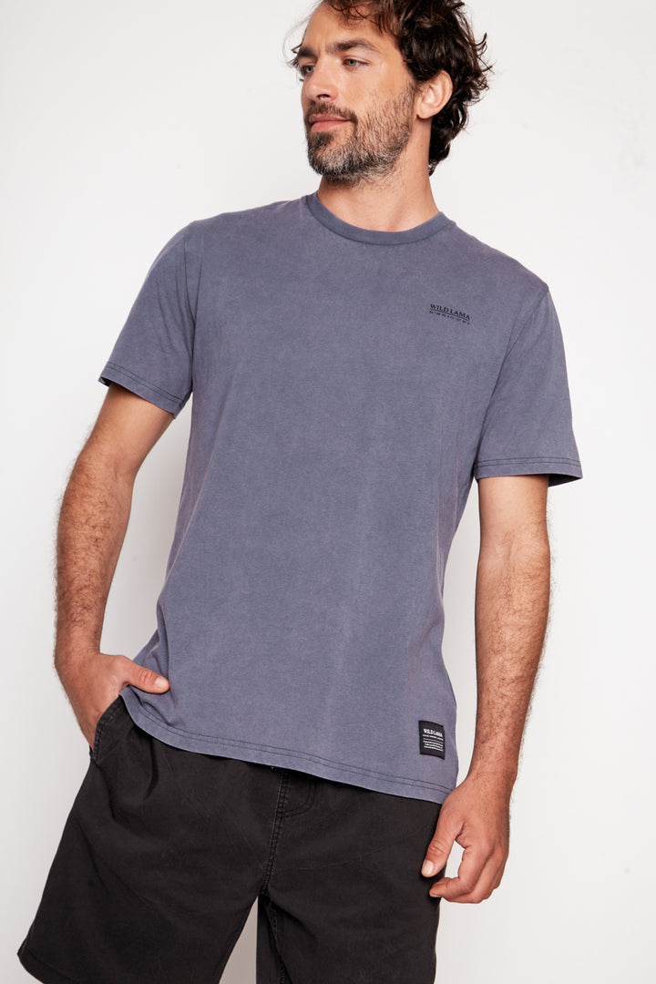 Polera Terra Orgánica Azul Hombre