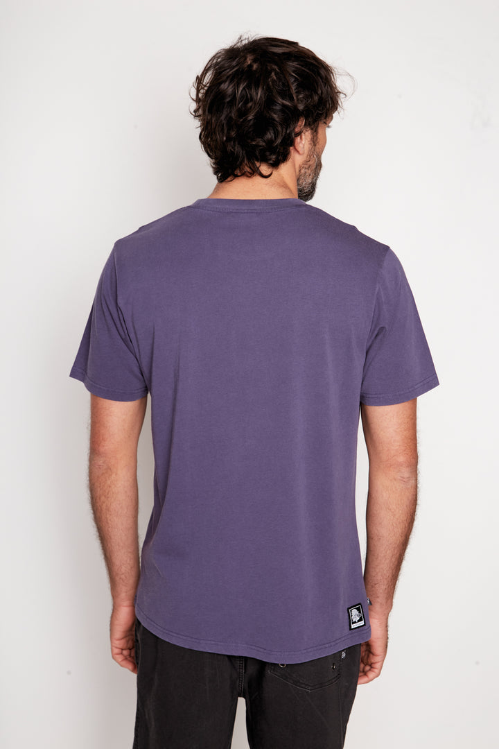 Polera Trona Orgánica Azul Hombre