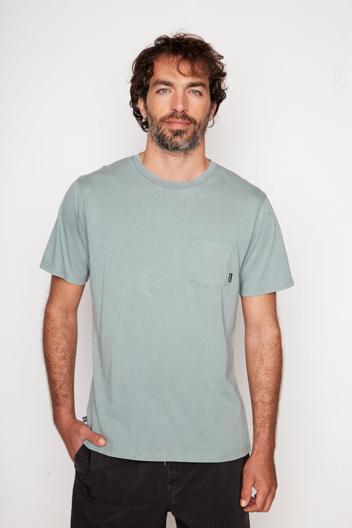 Polera Slim Fit Bichu Orgánico Verde Hombre