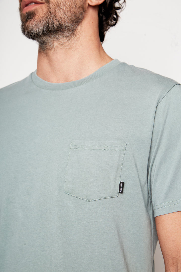 Polera Slim Fit Bichu Orgánico Verde Hombre