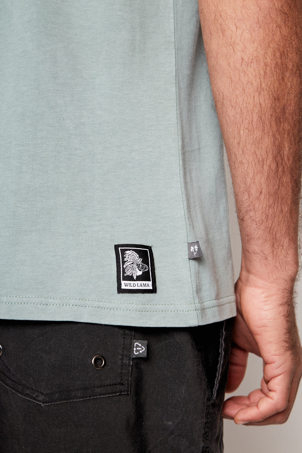 Polera Slim Fit Bichu Orgánico Verde Hombre